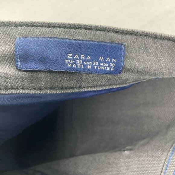 Zara Man Jeans Men's Sz 30x32 Gray Skinny Low-Rise Stretch Pockets Denim - Picture 12 of 13
